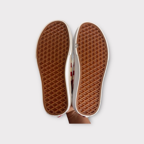 Vans Old School Red Allover Checkerboard Sneakers - Picture 7 of 7